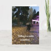 Winter Wonderland kerstgroet Feestdagen Kaart (Voorkant)