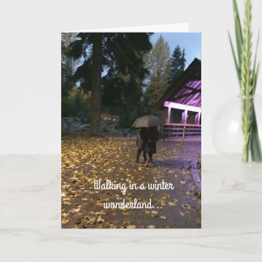 Winter Wonderland kerstgroet Feestdagen Kaart (Voorkant)