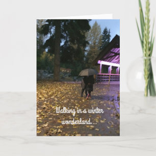 Winter Wonderland kerstgroet Feestdagen Kaart