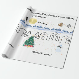 Winter wonderland kerstinpakpapier cadeaupapier