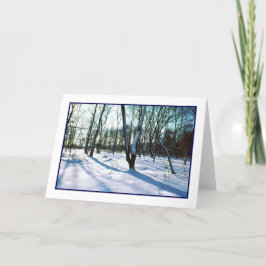 'Winter Wonderland' Kerstkaart - Blanco Feestdagen Kaart