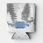 Winter Wonderland Kerstkoeler - Blauw Blikjeskoeler (Voorkant)