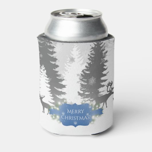 Winter Wonderland Kerstkoeler - Blauw Blikjeskoeler (Blikje Achterkant)