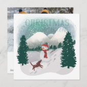 Winter Wonderland - Kerstman Feestdagenkaart (Voorkant / Achterkant)