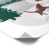 Winter Wonderland - Kerstman Poster (Hoek)