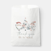 Winter Wonderland Kerstmis Bedankzakje (Voorkant)