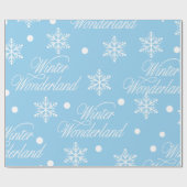 Winter Wonderland Kerstmis Cadeaupapier (Vlak)