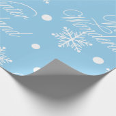 Winter Wonderland Kerstmis Cadeaupapier (Hoek)