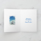 Winter Wonderland Kerstmis Feestdagen Kaart (Binnen)