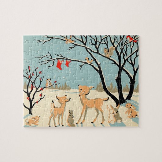 Winter Wonderland Kerstmis Puzzle Legpuzzel (Horizontaal)