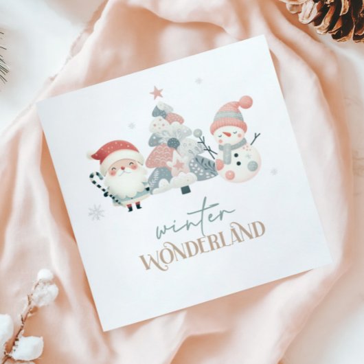 Winter Wonderland Kerstmis Servet