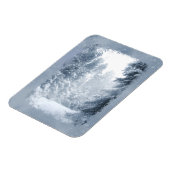 Winter Wonderland Kerstmis Sneeuwscène Magneet (Linkerzijde)