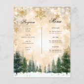 Winter Wonderland Kerstmis Uitnodigen Programma Me Flyer (Achterkant)