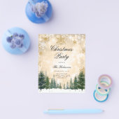 Winter Wonderland Kerstmis Uitnodigen Programma Me Flyer (Enkel)