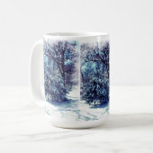 Winter Wonderland Kerstmug Koffiemok (Voorkant links)