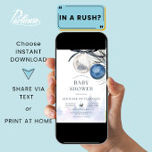 Winter Wonderland Kerstneutraal Baby shower Kaart