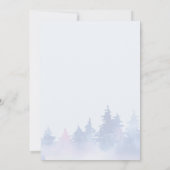 Winter Wonderland Kerstneutraal Baby shower Kaart (Achterkant)