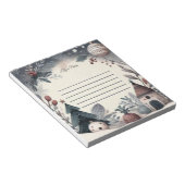 Winter Wonderland Kerstscène Notitieblok (Schuin)