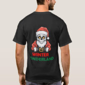 Winter wonderland Kerstschedel T-shirt (Achterkant)