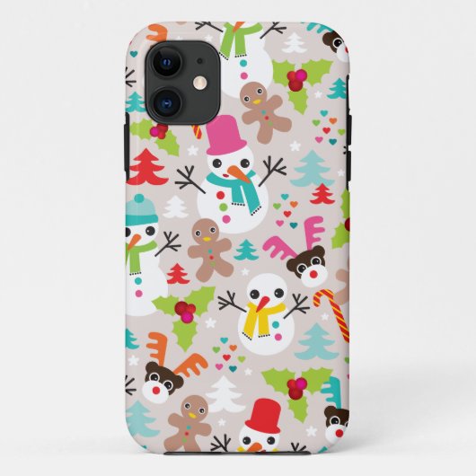 Winter wonderland kerstschildering iphone Case-Mate iPhone case (Achterkant)