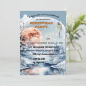 Winter Wonderland Kerstuitnodiging Kaart (Staand voorkant)