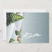 Winter Wonderland Kerstvakantie Open Huis Kaart (Achterkant)