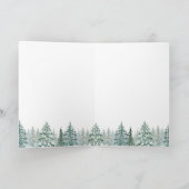 Winter wonderland kerstverhaal feestdagen kaart (Binnen)