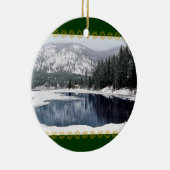 Winter Wonderland, kerstversiering Keramisch Ornament (Rechts)