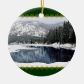 Winter Wonderland, kerstversiering Keramisch Ornament (Voorkant)