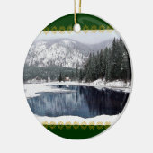 Winter Wonderland, kerstversiering Keramisch Ornament (Links)