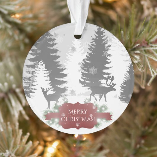 Winter Wonderland kerstversiering - rood Ornament (Boom)