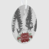 Winter Wonderland kerstversiering - rood Ornament (voorkant)