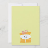 Winter Wonderland Kinder 1e Verjaardagsfeestje Inv Kaart (Achterkant)