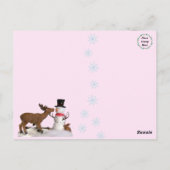 Winter Wonderland Kinder boomschommel Briefkaart (Achterkant)