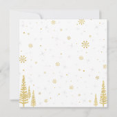 Winter Wonderland - Kinderdagenuitnodiging - Jonge Kaart (Achterkant)