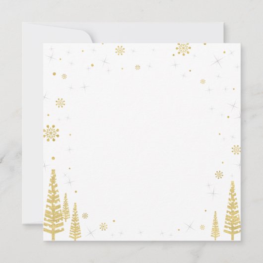 Winter Wonderland Kinderen Birthday Uitnodiging -  (Achterkant)