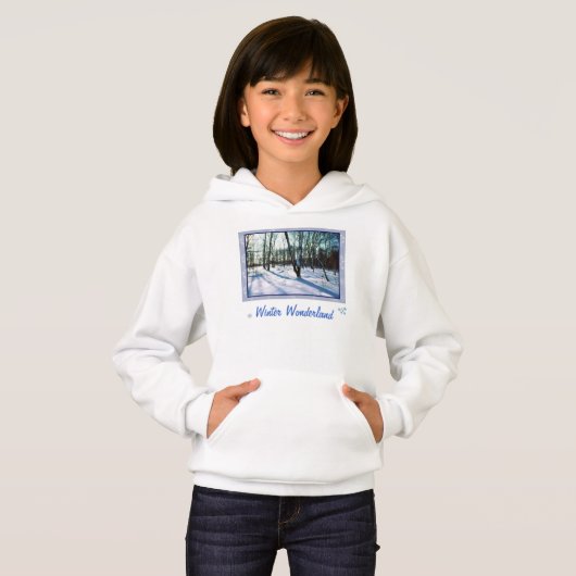 "Winter Wonderland" Kinderen Hoodie Sweatshirt (Voorkant volledig)