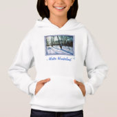 "Winter Wonderland" Kinderen Hoodie Sweatshirt (Voorkant)