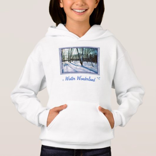 "Winter Wonderland" Kinderen Hoodie Sweatshirt (Voorkant)