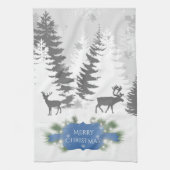 Winter Wonderland Kitchen Towel - blauw Theedoek (Verticaal)