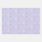 Winter Wonderland kunstschaatser Ice Schaats Paars Inpakpapier Vel (Voorkant)