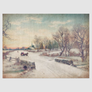 Winter Wonderland-kwestie of ontkoppelpapier Tissuepapier