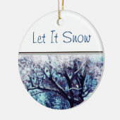 Winter Wonderland "Laat het Sneeuwen" Ornament (Links)