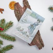 Winter Wonderland Lady Walking Pigs Kaart