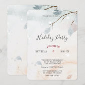 Winter Wonderland Landscape Holiday Kerstmis Kaart (Voorkant / Achterkant)