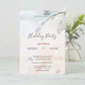 Winter Wonderland Landscape Holiday Kerstmis Kaart (Staand voorkant)