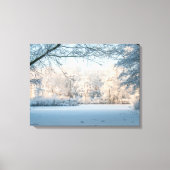 Winter Wonderland Landschap Foto Canvas Print (Voorkant)
