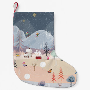 Winter Wonderland:  landschap. Kleine Kerstsok
