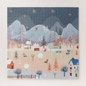 Winter Wonderland:  landschap. Legpuzzel (Verticaal)