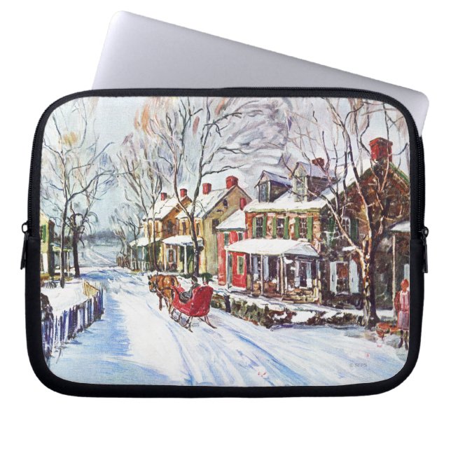 Winter Wonderland Laptop Sleeve (Voorkant)